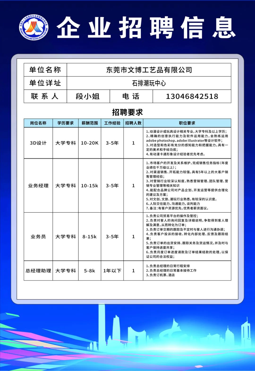 东莞石排最新招聘动态，小巷深处的独特风味职位揭秘